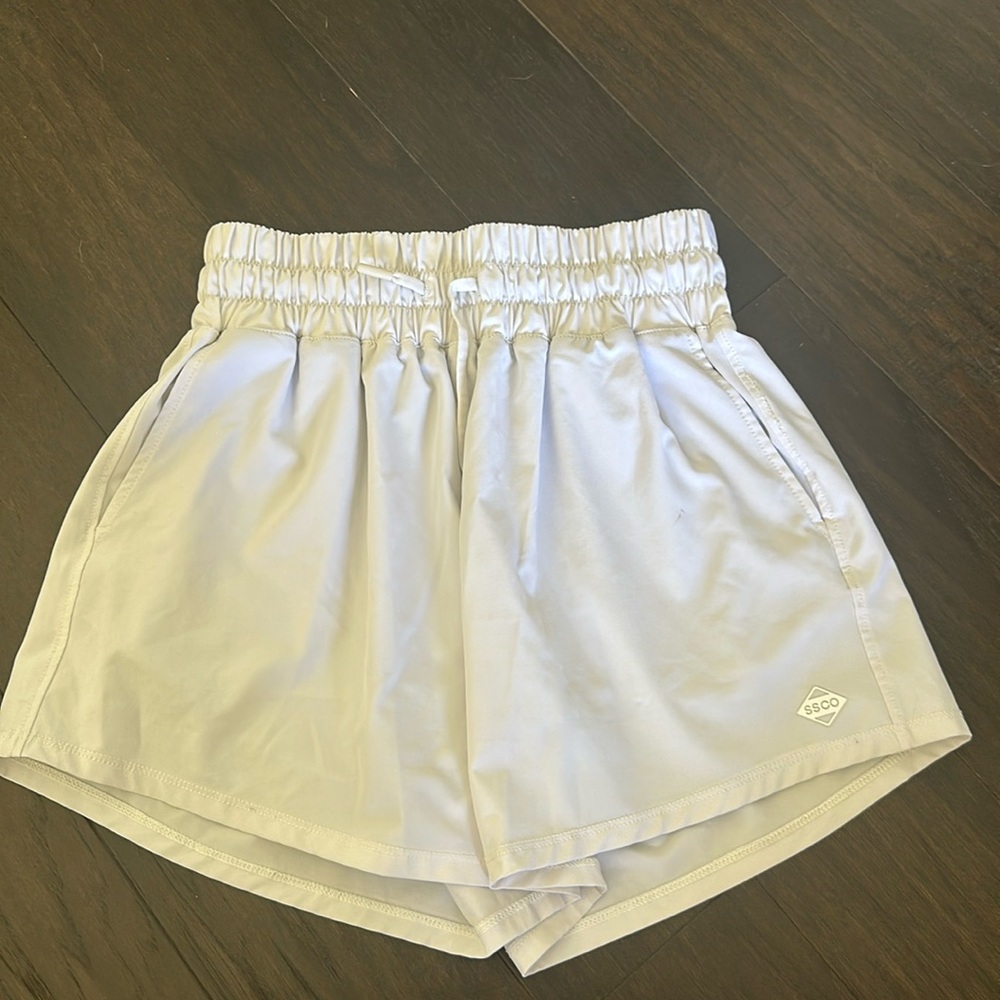 White SSCO 3.5 Inch Inseam Shorts